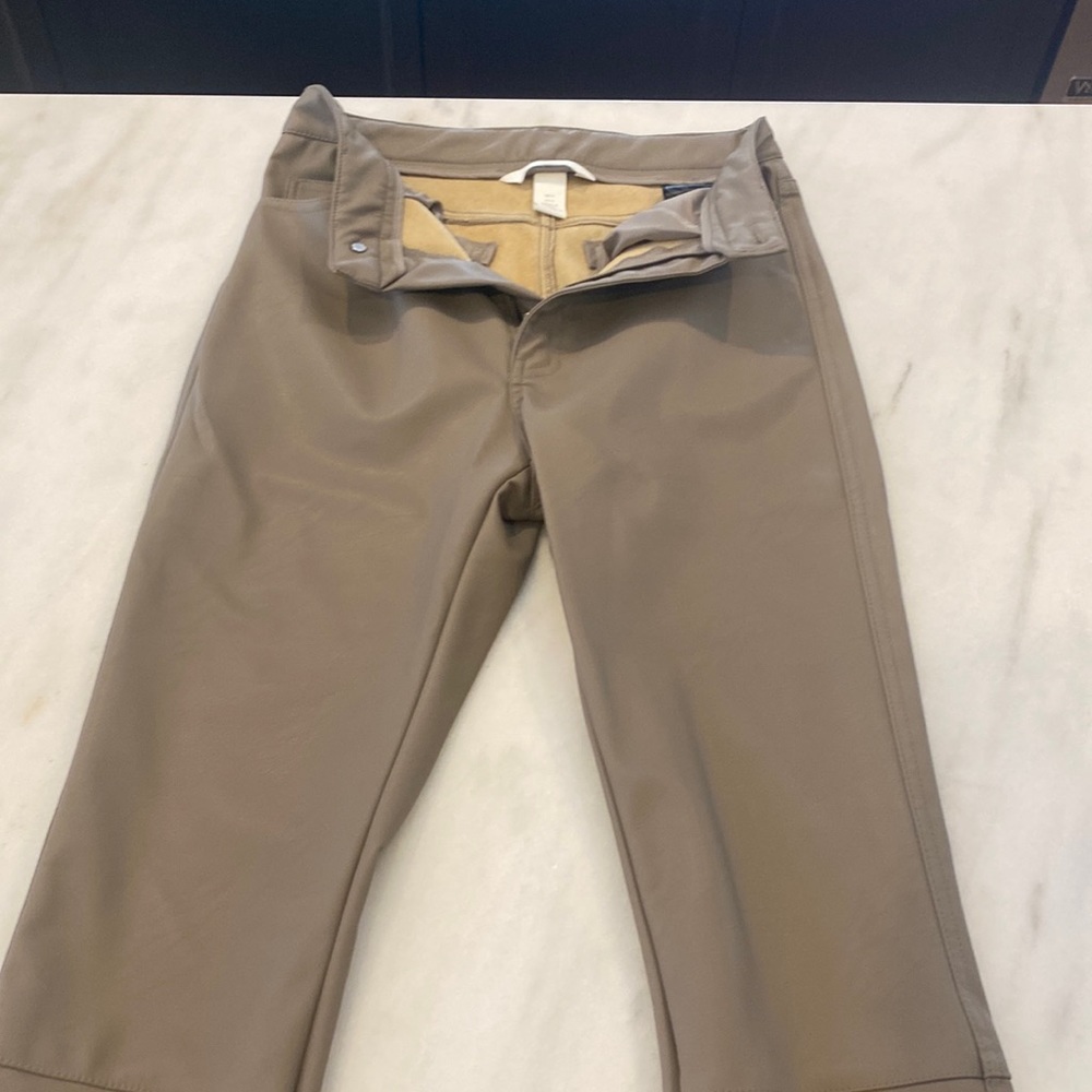 Leather h&m trousers